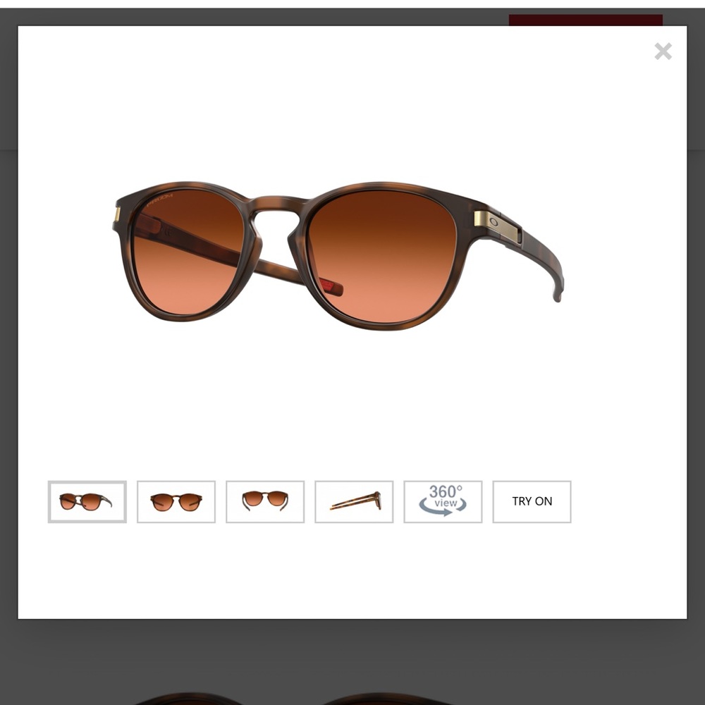 Oakley Brown Sunglasses with Orange Lenses